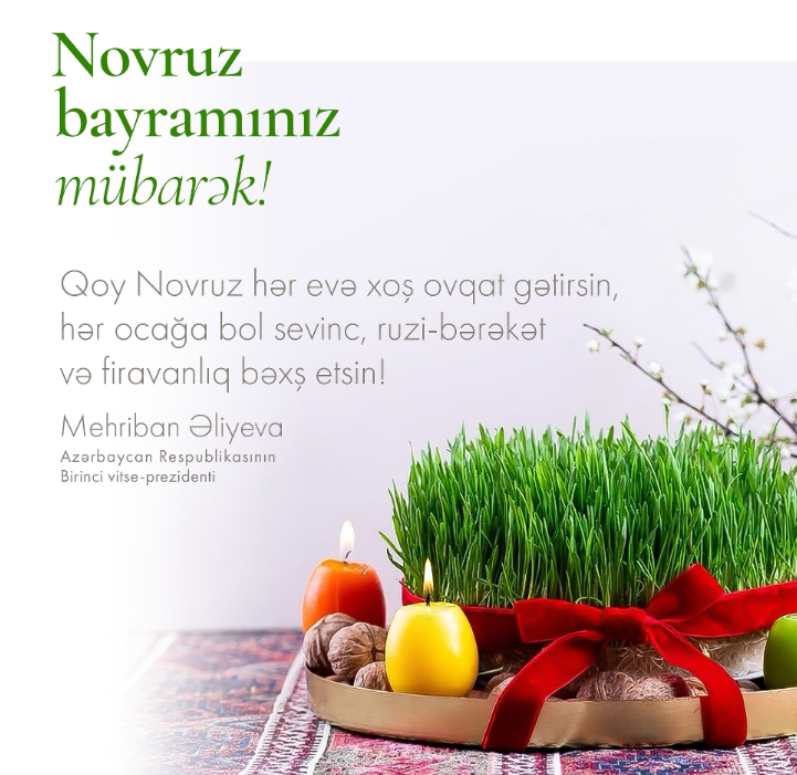 Mehriban Əliyevadan Novruz bayramı ilə bağlı PAYLAŞIM