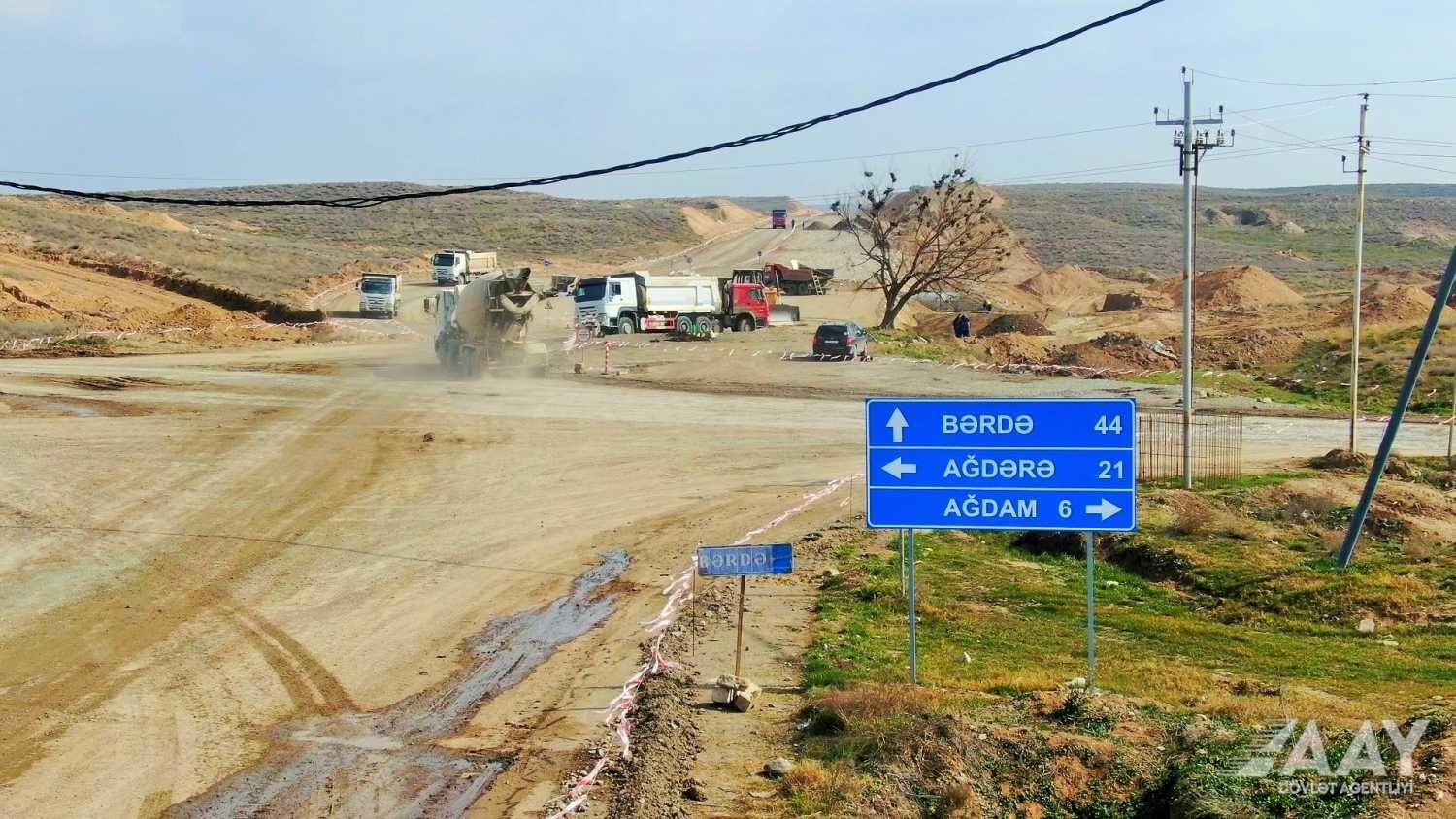 Əsgəran avtomobil yolunun inşasına start verilib