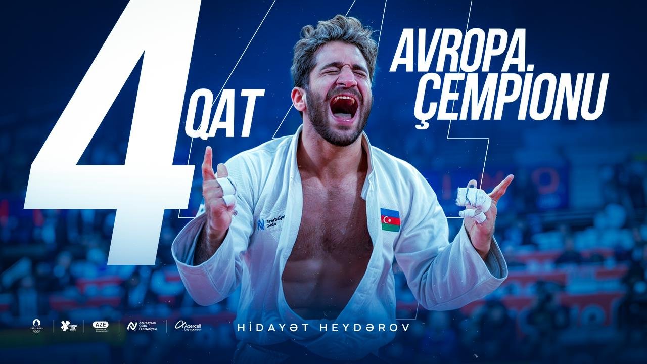 Tarixi nailiyyət: Hidayət Heydərov 4 qat Avropa çempionu oldu!