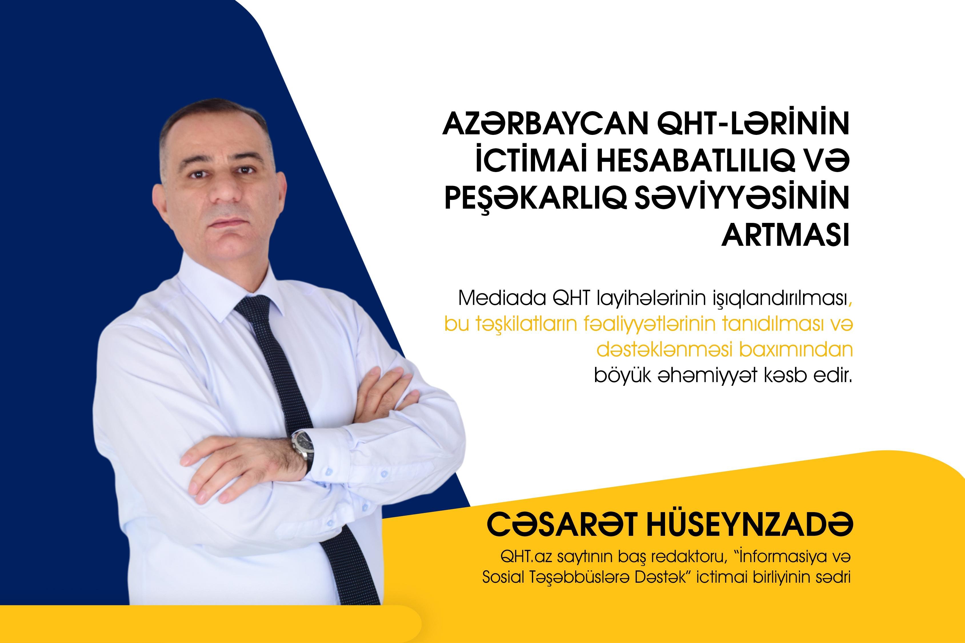 Azərbaycan QHT-lərinin ictimai hesabatlılıq və peşəkarlıq səviyyəsinin artması