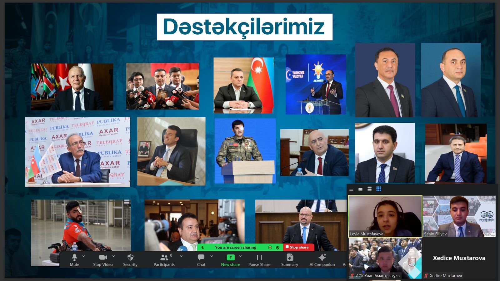 “Əbədi Birlik” Gənclər İctimai Birliyi və Qazaxıstan Tələbələrinin Alliansı İdarə heyətlərinin arasında onlayn görüş keçirildi!