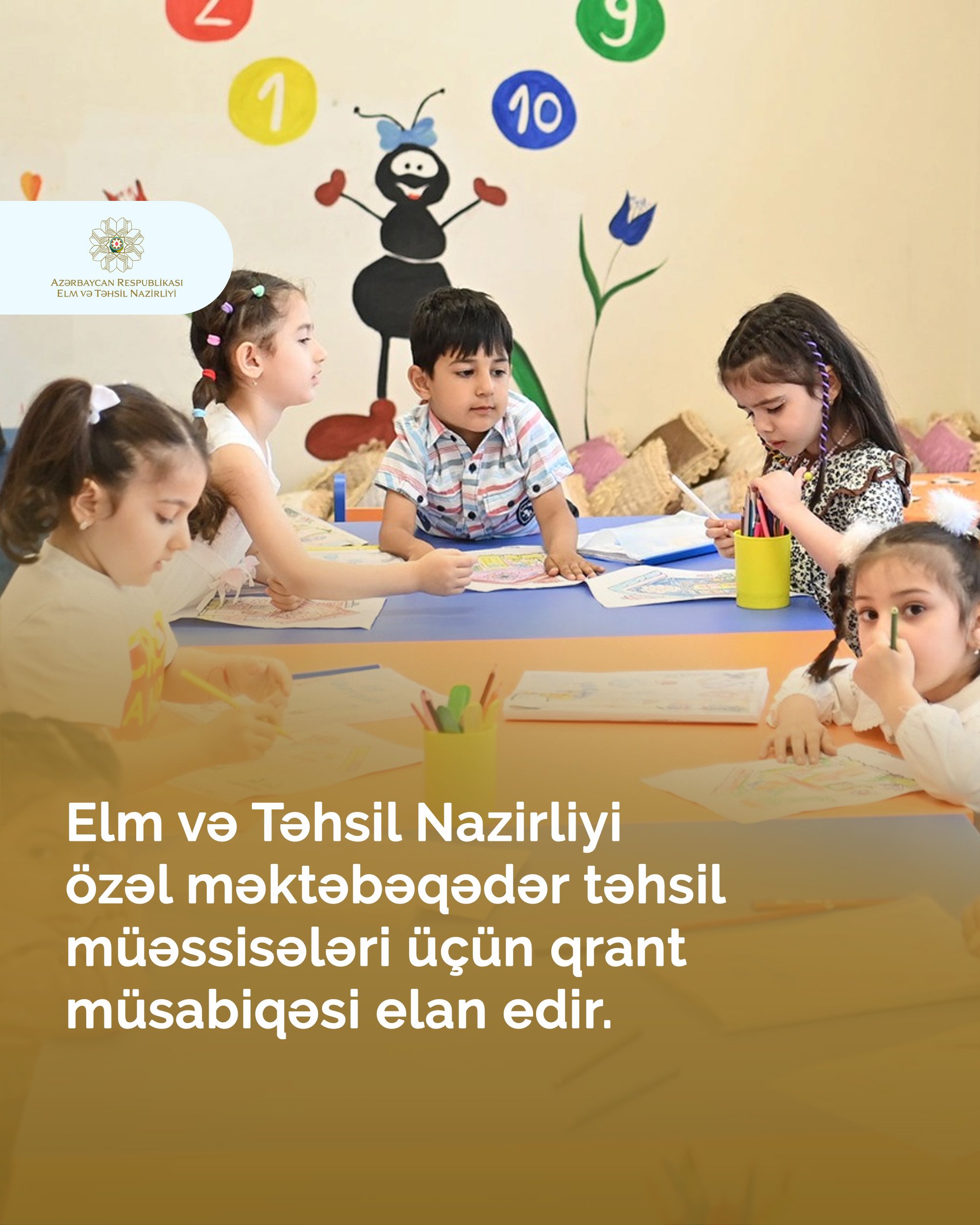 Nazirlik özəl məktəbəqədər təhsil müəssisələri ilə əməkdaşlığa başlayır – qrant müsabiqəsi