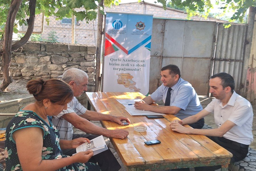 Layihə Qərbi Azərbaycanlı soydaşlarımızın məskulaşdığı ucqar kənddə davam etdirilib - FOTOLAR