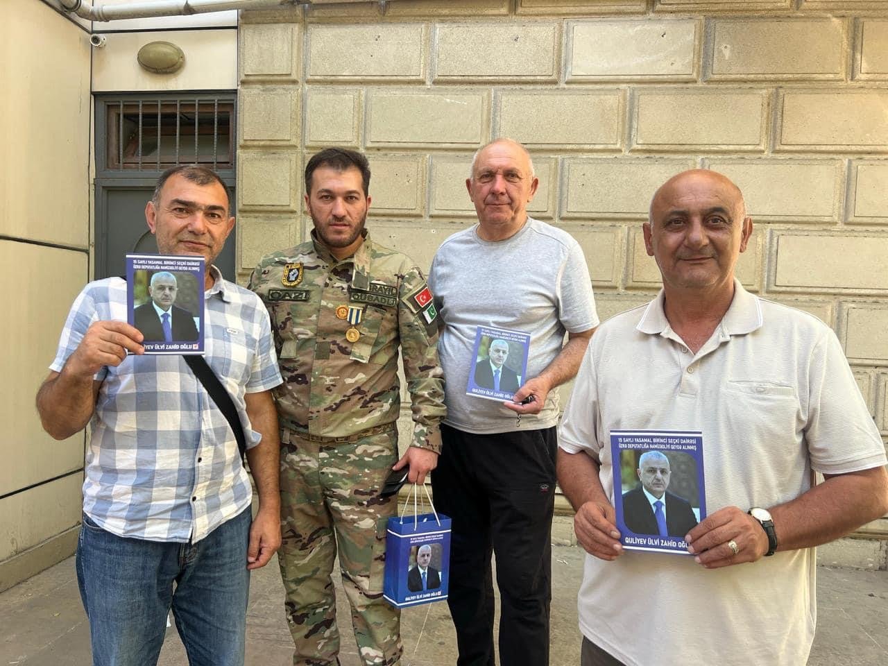 Ülvi Quliyevin təbliğat kampaniyası ruh yüksəkliyi ilə davam etməkdədir - FOTOLAR