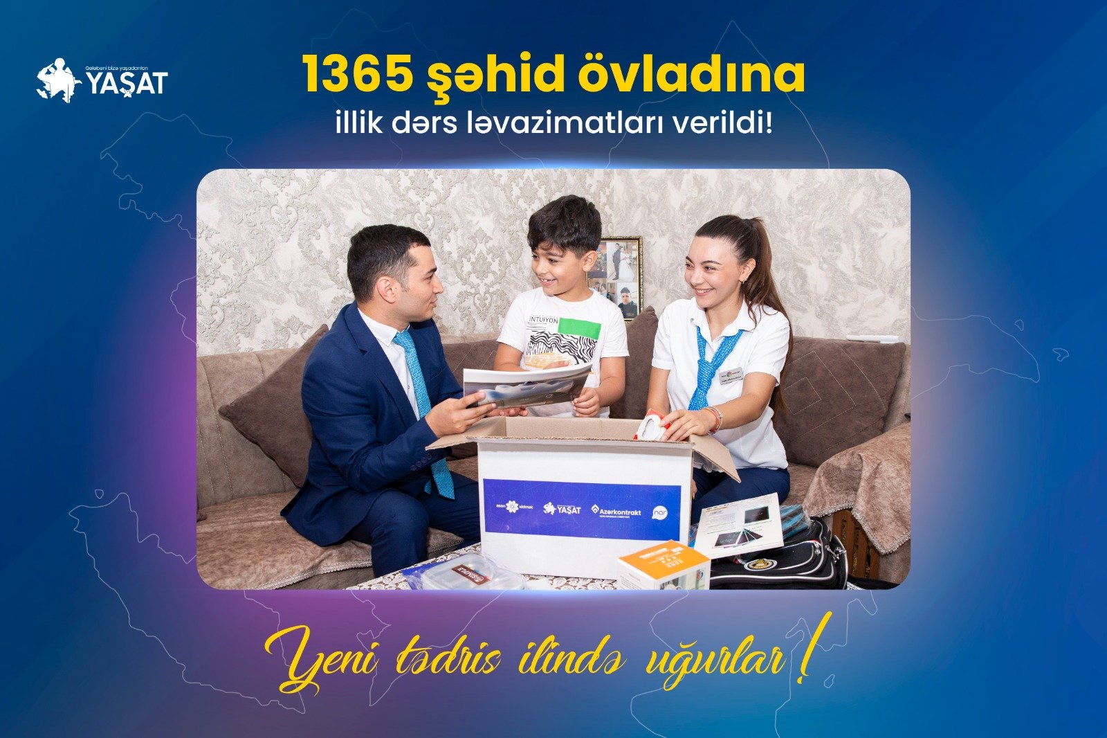 “YAŞAT” Fondu “Məktəbli ləvazimatları” layihəsini yenidən reallaşdırıb