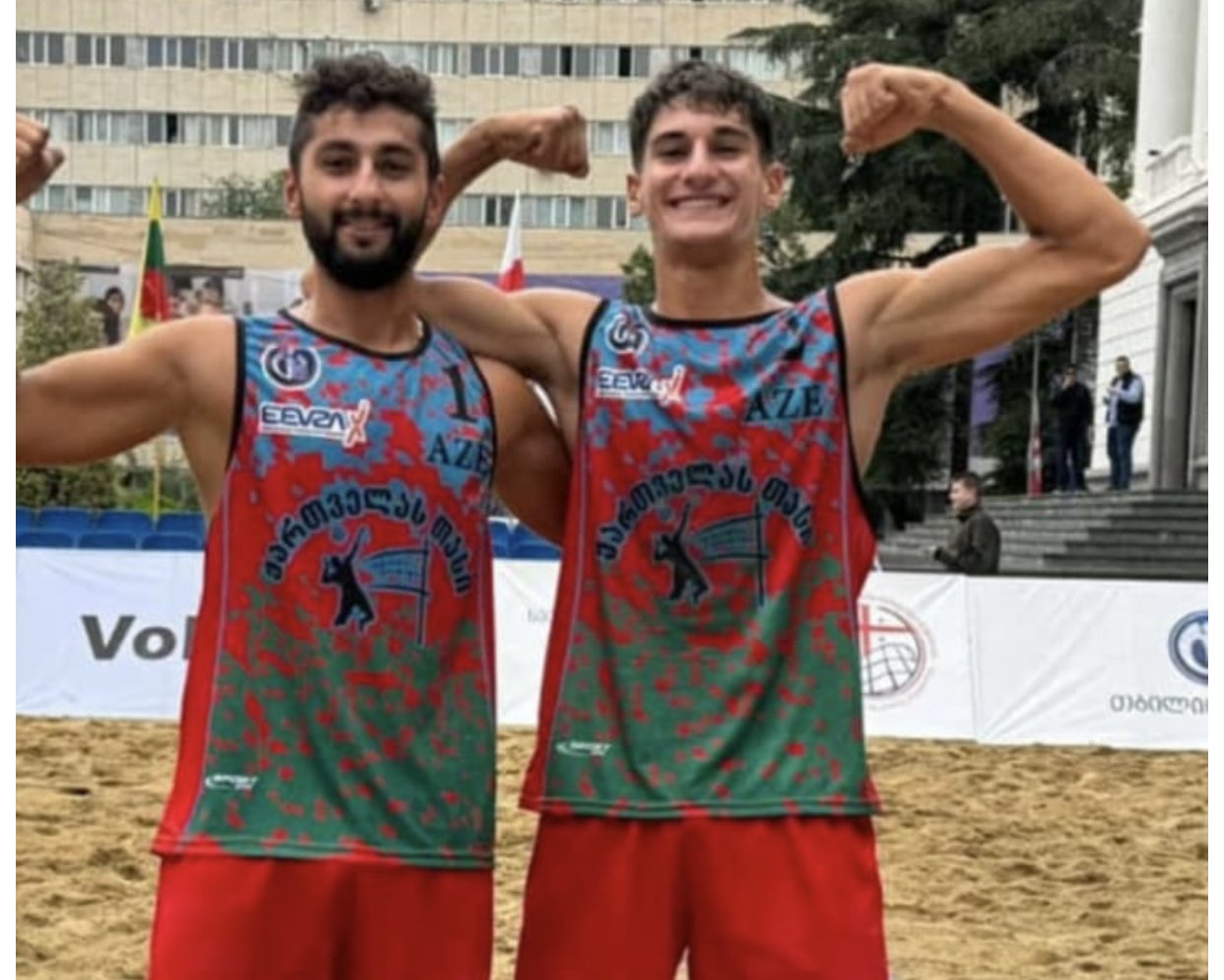 Azərbaycan çimərlik voleybolçuları Ermənistan təmsilçilərini məğlub ediblər - FOTO