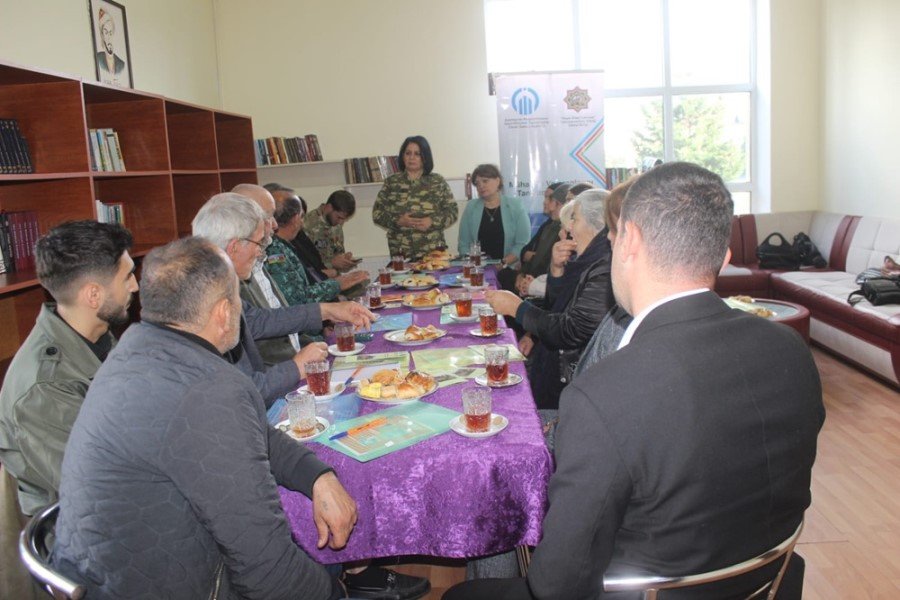 Müharibə veteranları ilə görüş davam edir - FOTOLAR