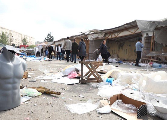 Hazırda “Vosmoy” bazarındakı vəziyyət - Fotolarda