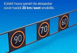 Sürət həddi 20 km/saat endirilib