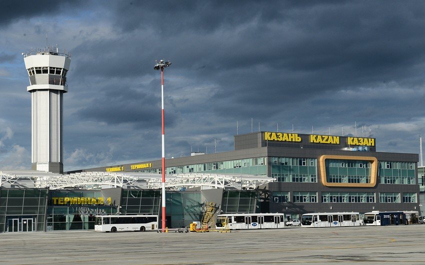 Kazan hava limanında uçuşlar müvəqqəti dayandırılıb