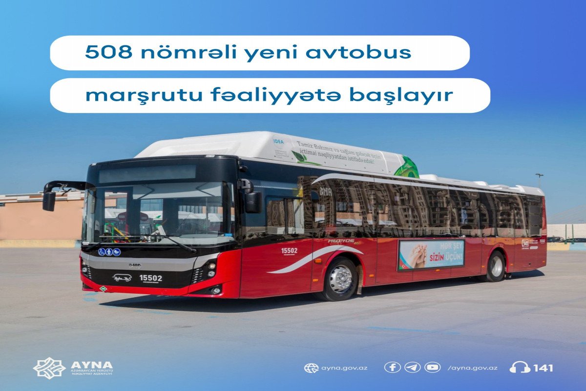 Saray qəsəbəsini “20 Yanvar” metrostansiyası ilə əlaqələndirən yeni marşrut xətti fəaliyyətə başlayır