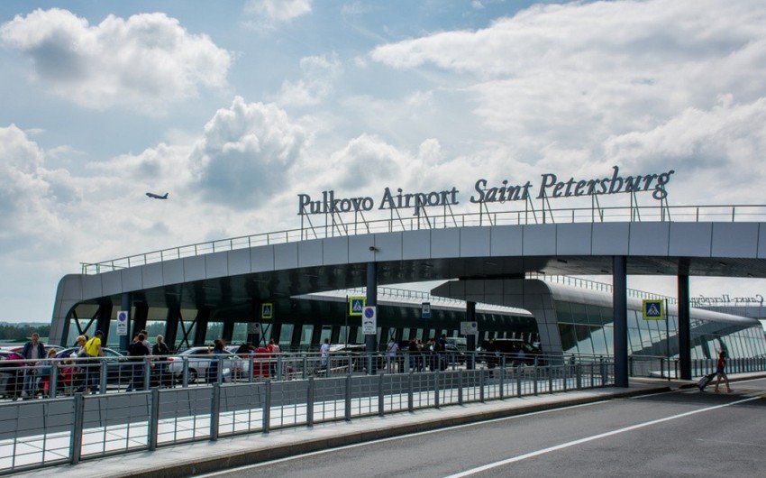 Sankt-Peterburq aeroportunun fəaliyyəti müvəqqəti dayandırılıb