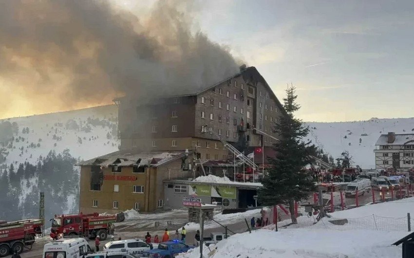 Türkiyədə hoteldə baş verən yanğına görə saxlanılanların sayı 14-ə çatıb -YENİLƏNİB