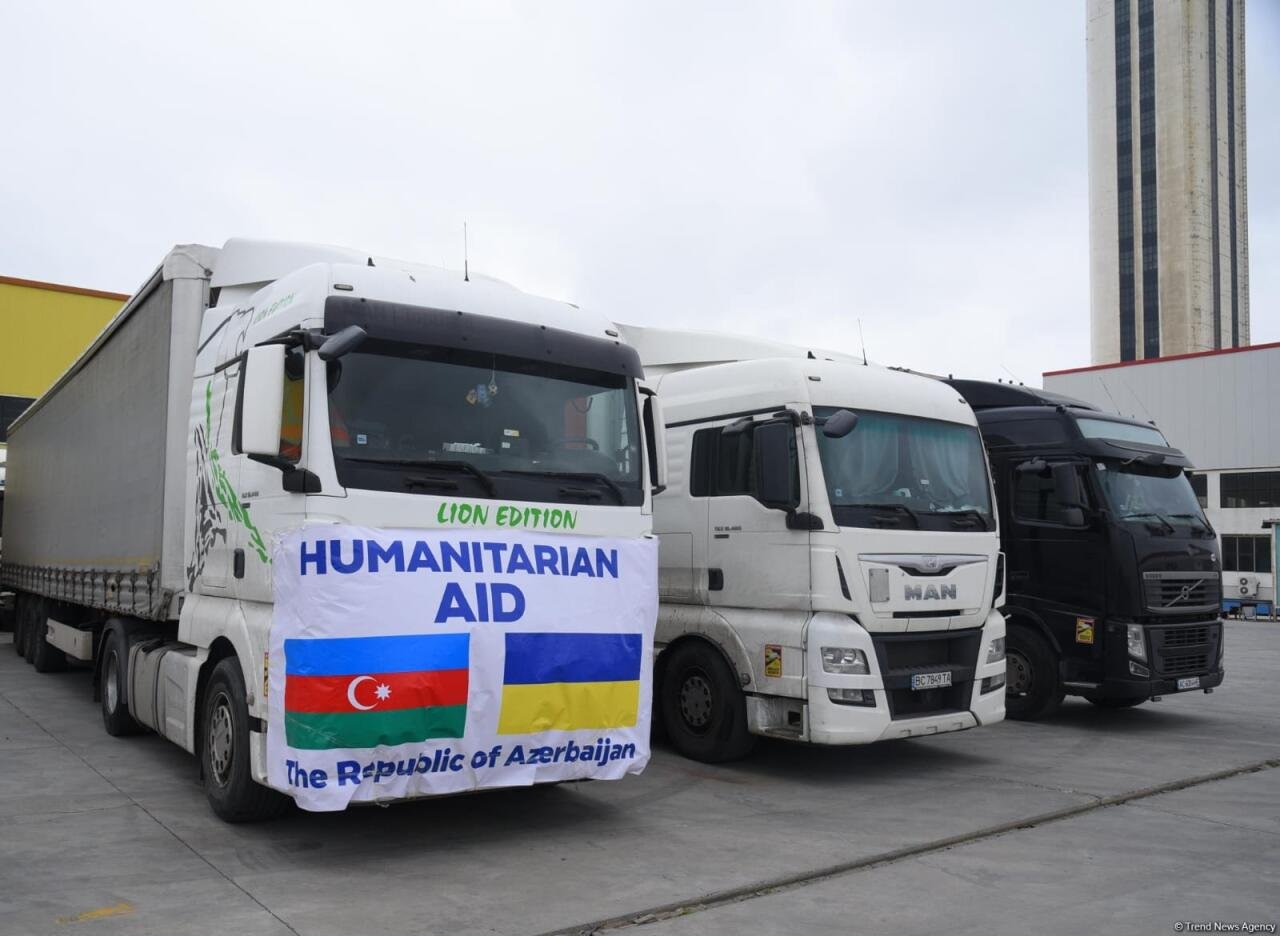 Azərbaycandan Ukraynaya humanitar yardımın növbəti hissəsi yola salınıb