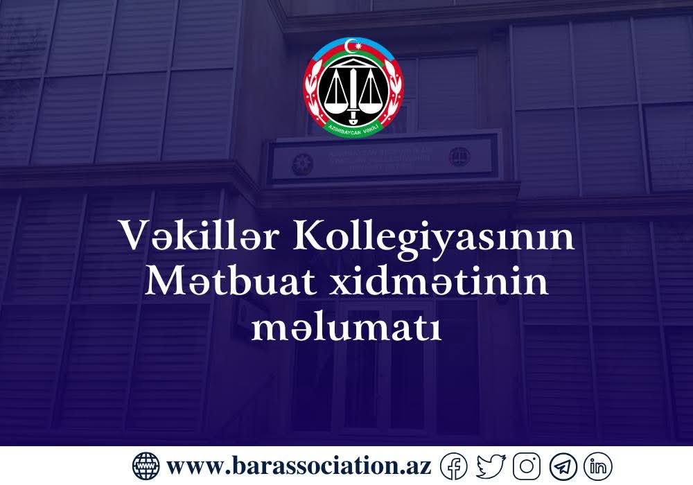 Vəkillər Kollegiyasından İTV-ə və İRAD