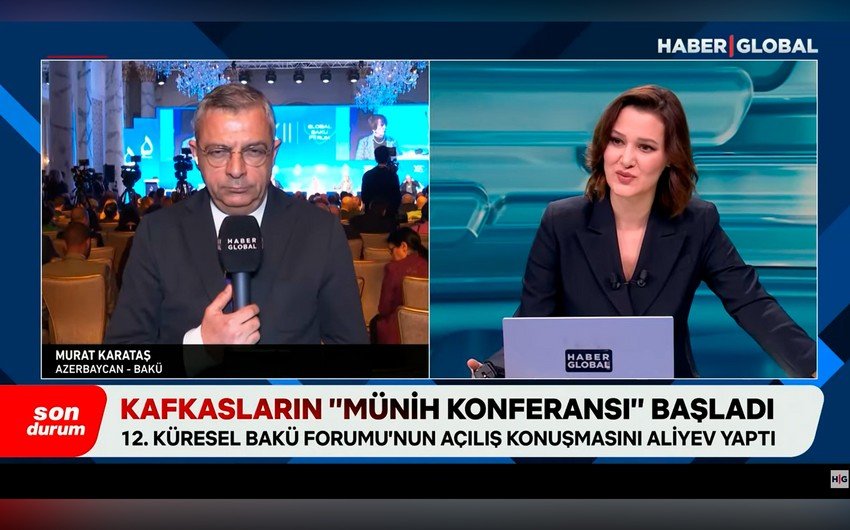 “Haber Global” XII Qlobal Bakı Forumunu Qafqazların "Münxen konfransı" kimi təqdim edib