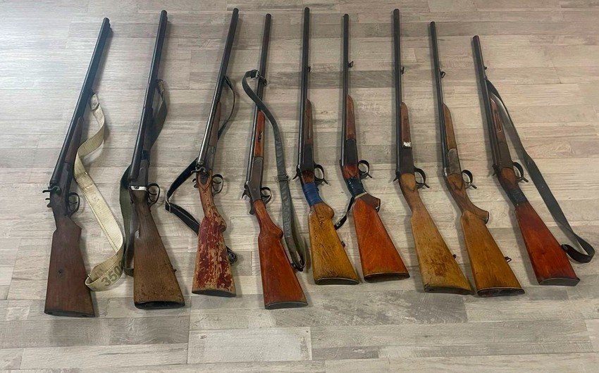 Ötən gün 10 ədəd qanunsuz odlu silah aşkarlanıb 