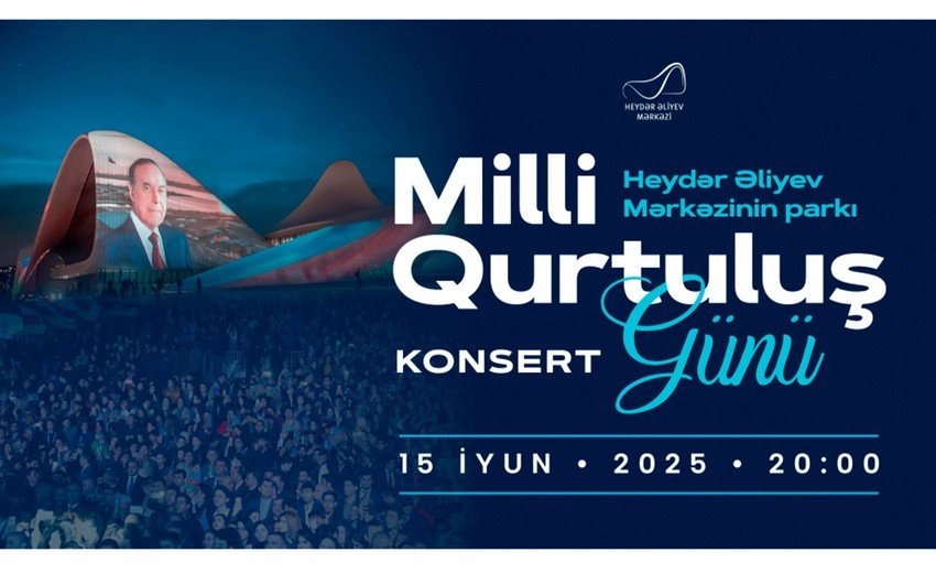 Heydər Əliyev Mərkəzinin parkında Milli Qurtuluş Gününə həsr olunan konsert keçiriləcək