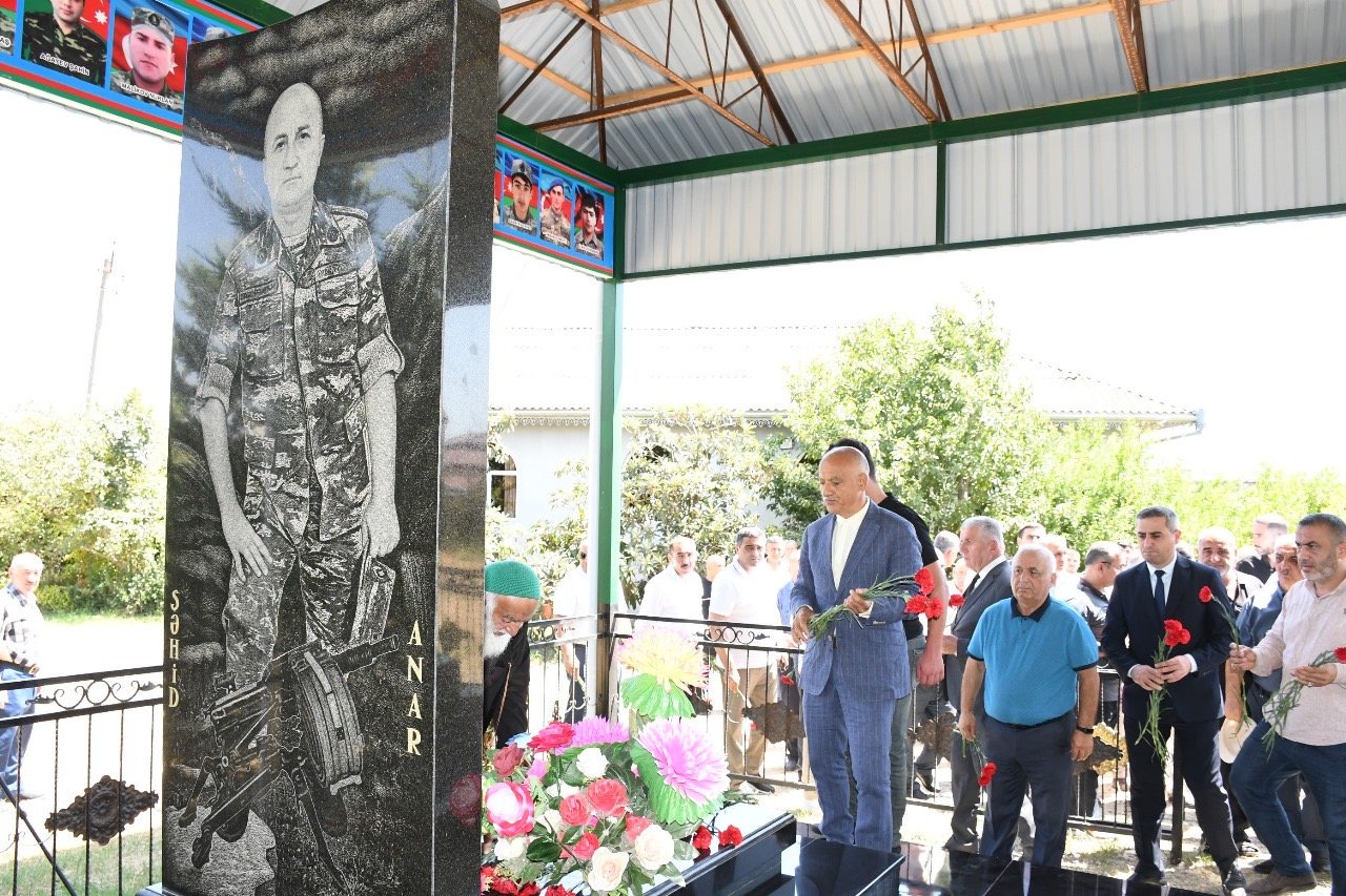 Masallıda Tovuz döyüşləri şəhidi mayor Anar Novruzovun anım günü qeyd edildi