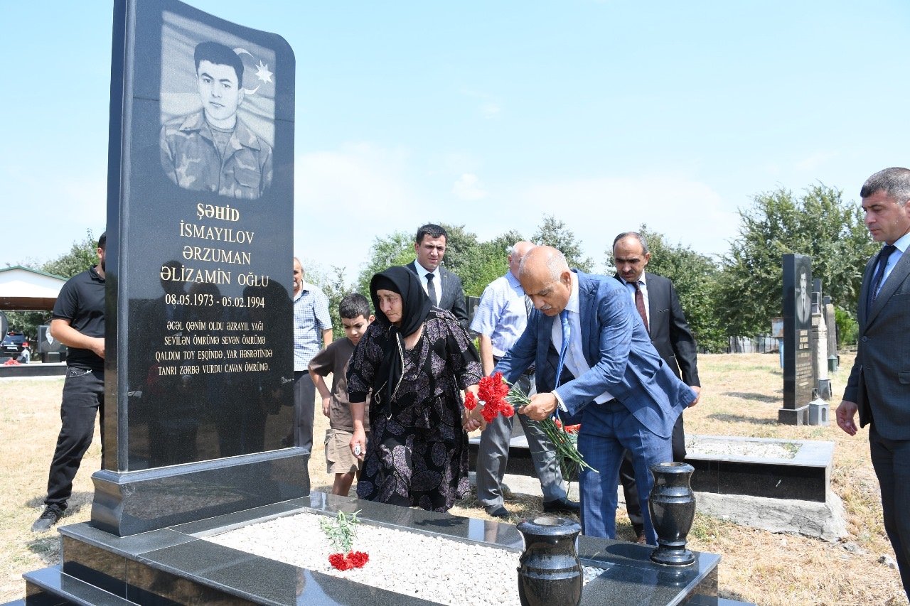 Masallının Yeyənkənd ərazisində şəhid məzarları rayon rəhbəri tərəfindən ziyarət olundu
