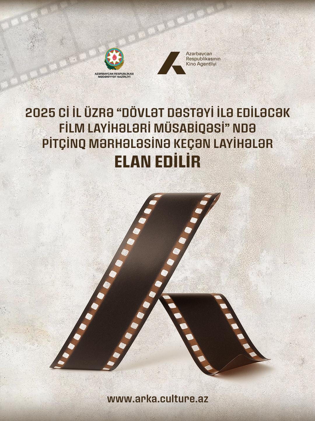 2025-ci il üzrə “Dövlət dəstəyi ilə istehsal ediləcək film layihələri” müsabiqəsinin pitçinq mərhələsinə keçən layihələr elan olunub