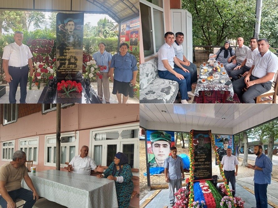 Masallıda şəhid ailələri və məzarları ziyarət edildi