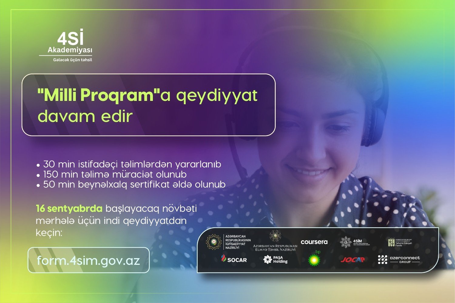 30 min vətəndaş “Milli Proqram” çərçivəsində təlimlərdən yararlanıb