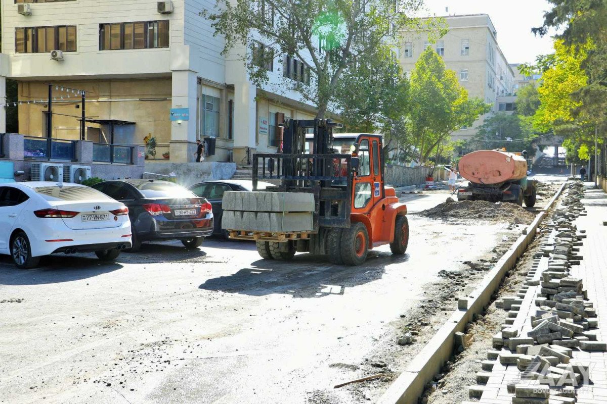 Bakıda Məmməd Rahim küçəsində təmir işlərinə başlanılıb 
