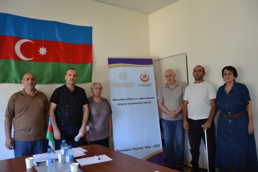 “Müharibə əlilləri və veteranlarına hüquqi və psixoloji dəstək” layihəsinin yekun tədbiri keçirildi - FOTOLAR
