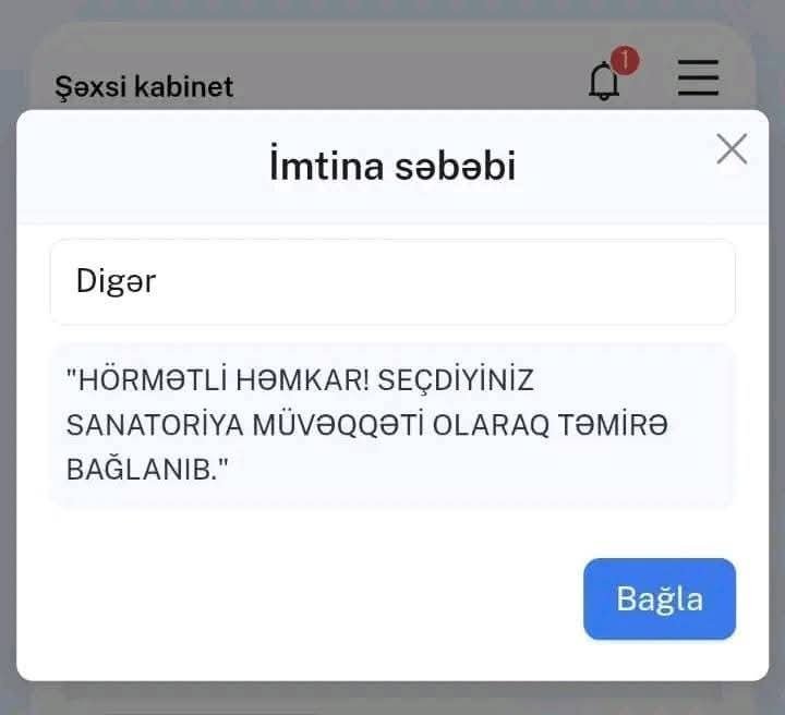 Həmkarlar İttifaqına daha bir şikayət – təmirdə olan yer niyə seçimdə göstərilir?