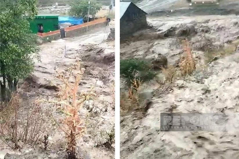 Daşkəsənin Alaxançallı kəndinə sel gəlib, bir sıra fəsadlar törədib