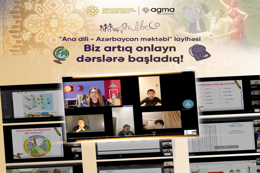 QHT xaricdə yaşayan soydaşlarımız üçün “Ana dili – Azərbaycan məktəbi” layihəsi üzrə onlayn dərslərə start verib - FOTO