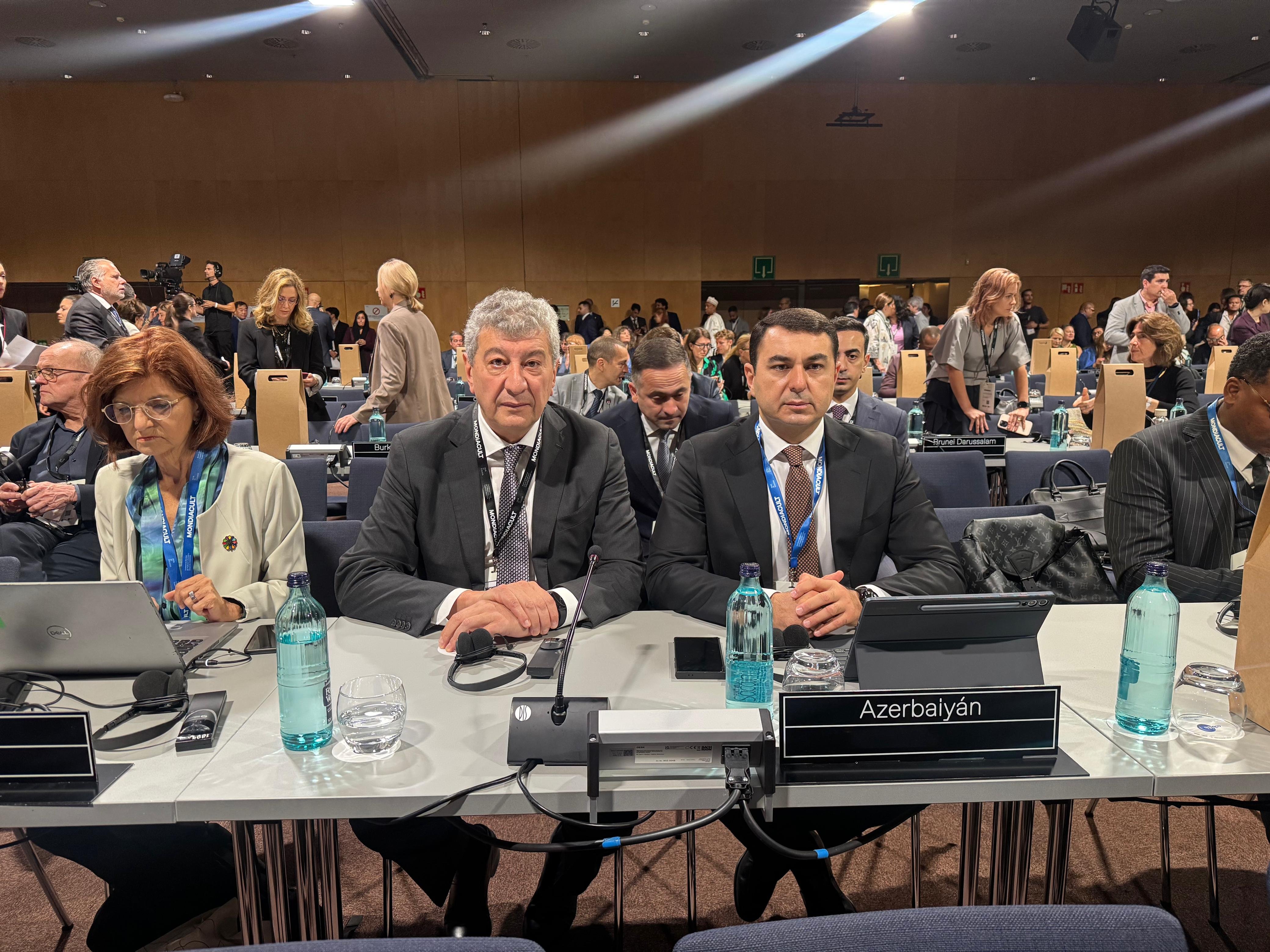 Barselonada UNESCO-nun Mədəniyyət Siyasətləri və Dayanıqlı İnkişaf üzrə Dünya Konfransının rəsmi açılış mərasimi keçirilib