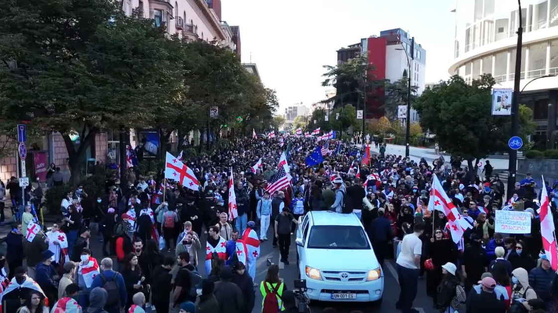 Tbilisidə etirazlar başladı