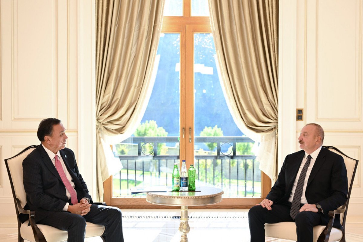 Prezident İlham Əliyev Qəbələdə TDT-nin Baş katibini qəbul edib