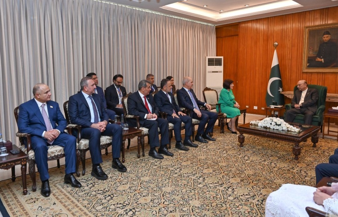Pakistan Prezidenti Asif Zardari Milli Məclisin sədri Sahibə Qafarova və Türkiyə Böyük Millət Məclisinin sədri Numan Kurtulmuşu qəbul edib