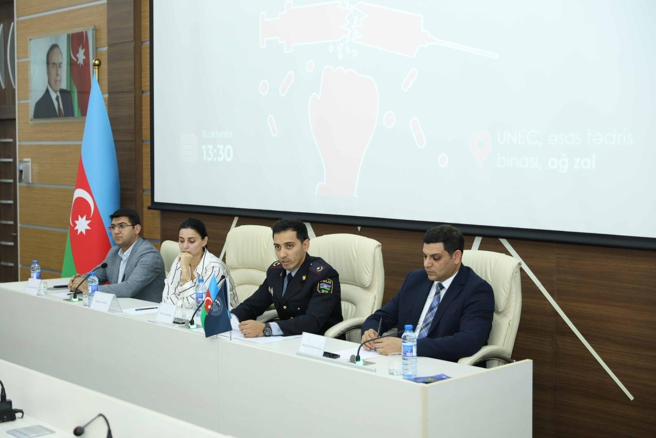 UNEC-də Tələbə Həmkarlar İttifaqı Komitəsinin təşkilatçılığı ilə Narkomaniyaya qarşı mübarizə tədbiri keçirilib.
