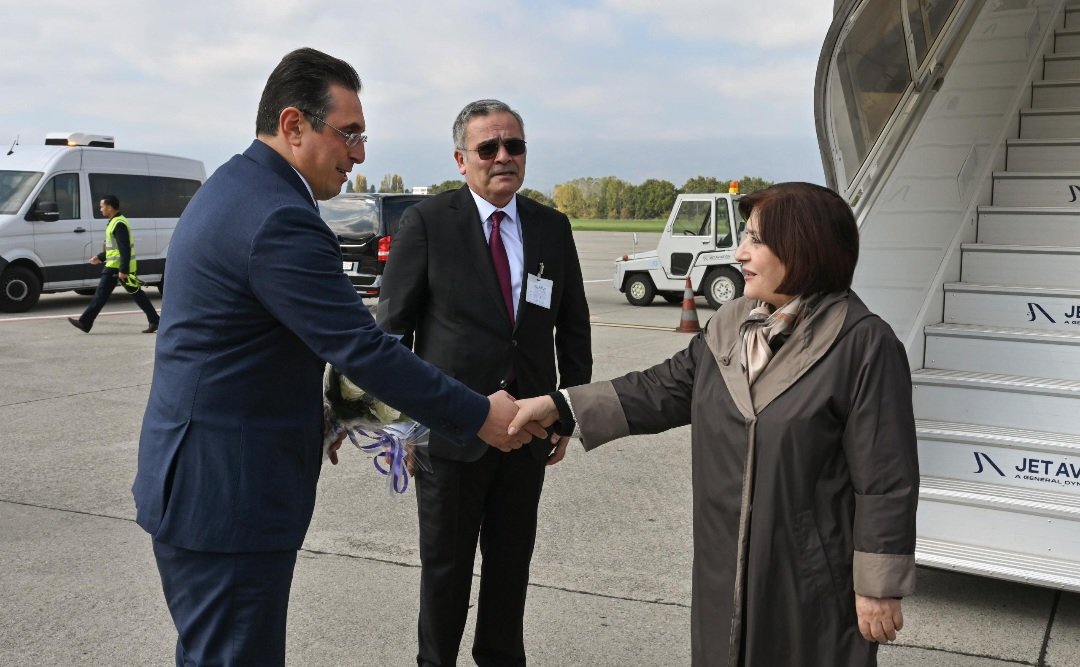 Milli Məclisin sədri Sahibə Qafarova İsveçrə Konfederasiyasına işgüzar səfərə gəlib