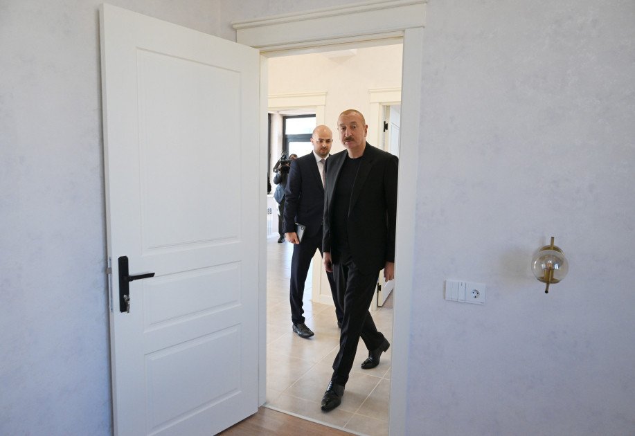 Prezident İlham Əliyev Cəbrayılın Horovlu kəndinin birinci mərhələsinin açılışında iştirak edib