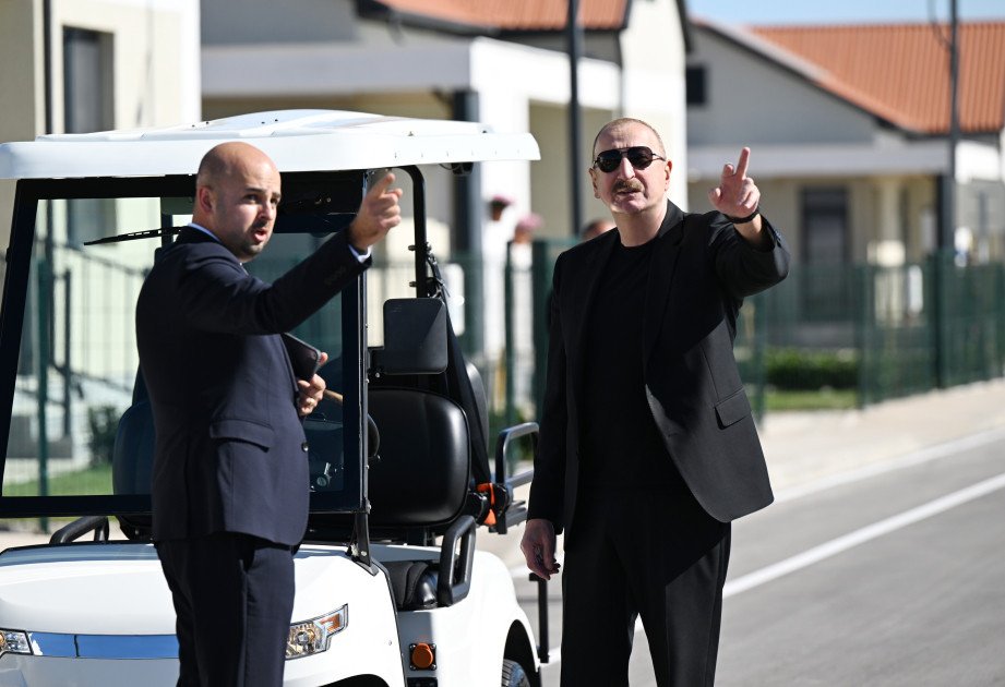 Prezident İlham Əliyev Cəbrayılın Horovlu kəndinin birinci mərhələsinin açılışında iştirak edib Prezident İlham Əliyev Cəbrayılın Horovlu kəndinin birinci mərhələsinin açılışında iştirak edib
