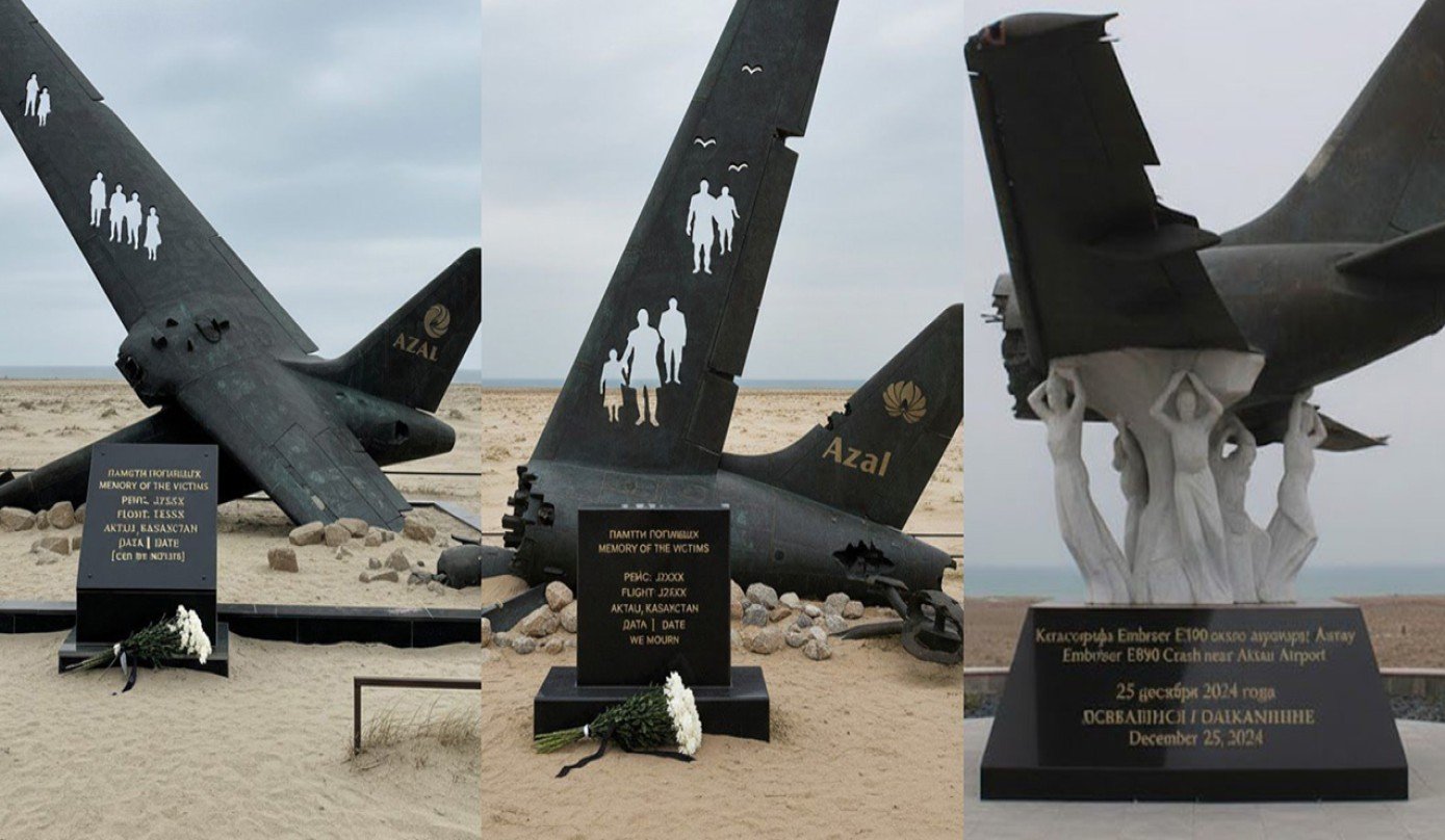 Qazaxıstanda qəzaya uğrayan təyyarəmizə abidə ucaldılacaq 