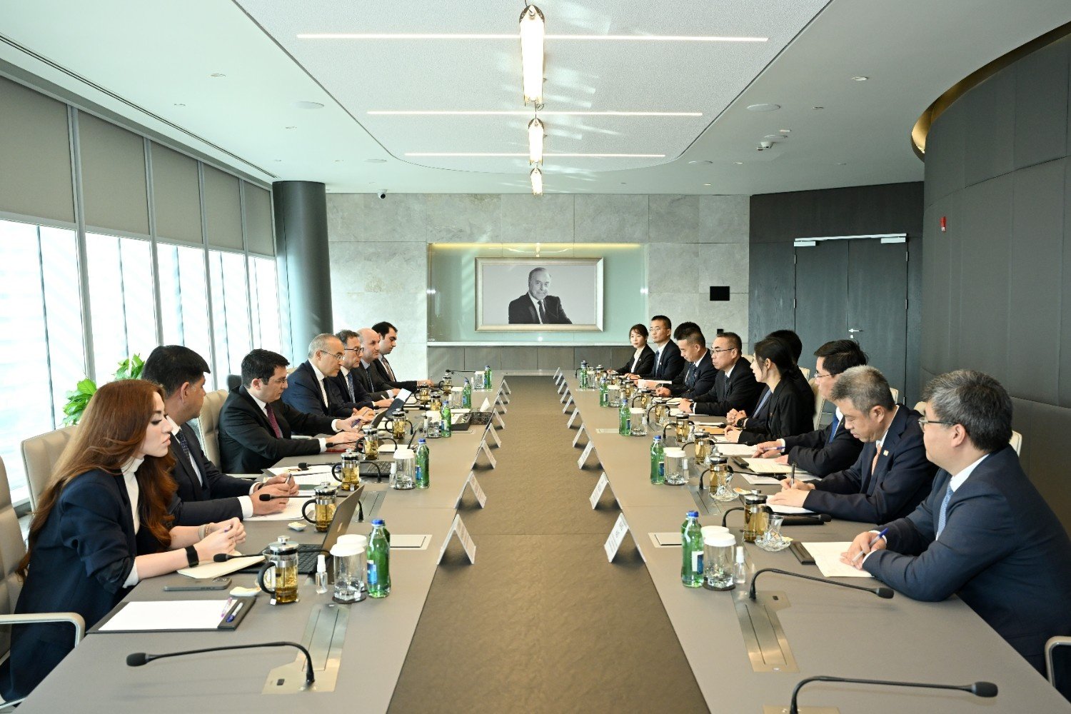 “China Datang Corporation Ltd.” şirkətinin sədri ilə görüş keçirilib