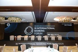 Bakıda IX Beynəlxalq Bankçılıq Forumu keçirilir - FOTO