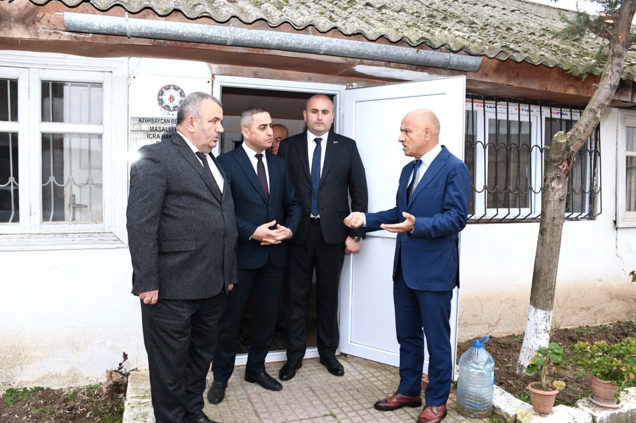 Masallıda rayon rəhbəri Köhnə Alvadı kəndində ərazi nümayəndəliyi üçün nəzərdə tutulmuş inzibati binaya baxış keçirib