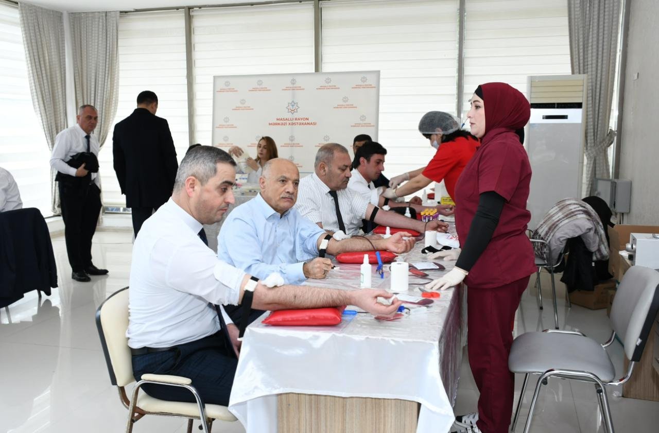 Masallıda “Talassemiyasız həyat naminə” könüllü qanvermə aksiyası keçirildi