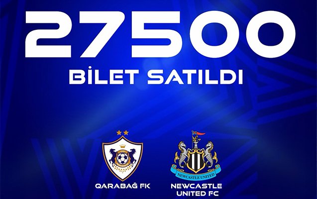 “Qarabağ”ın oyununa satılan biletlərin sayı açıqlandı