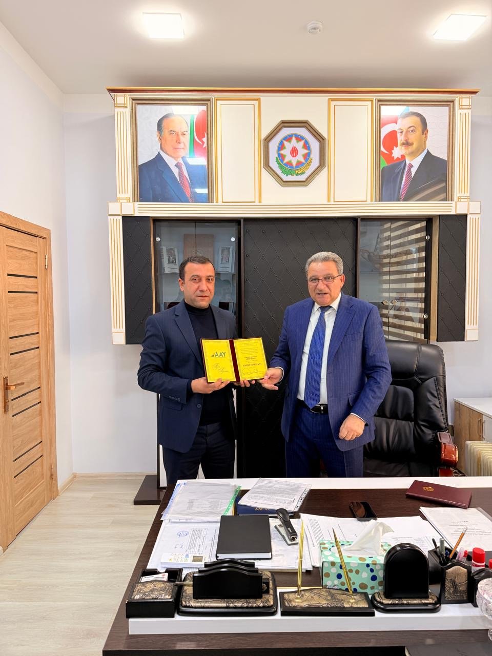 4 saylı Magistral Avtomobil Yollarının İstismarı MMC əməkdaşlarına fəxri fərmanlar təqdim olundu