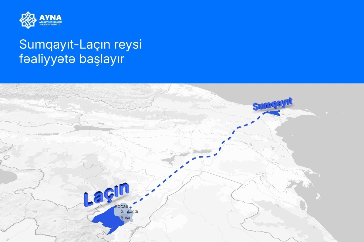 Sumqayıt-Laçın avtobus reysi fəaliyyətə başlayır