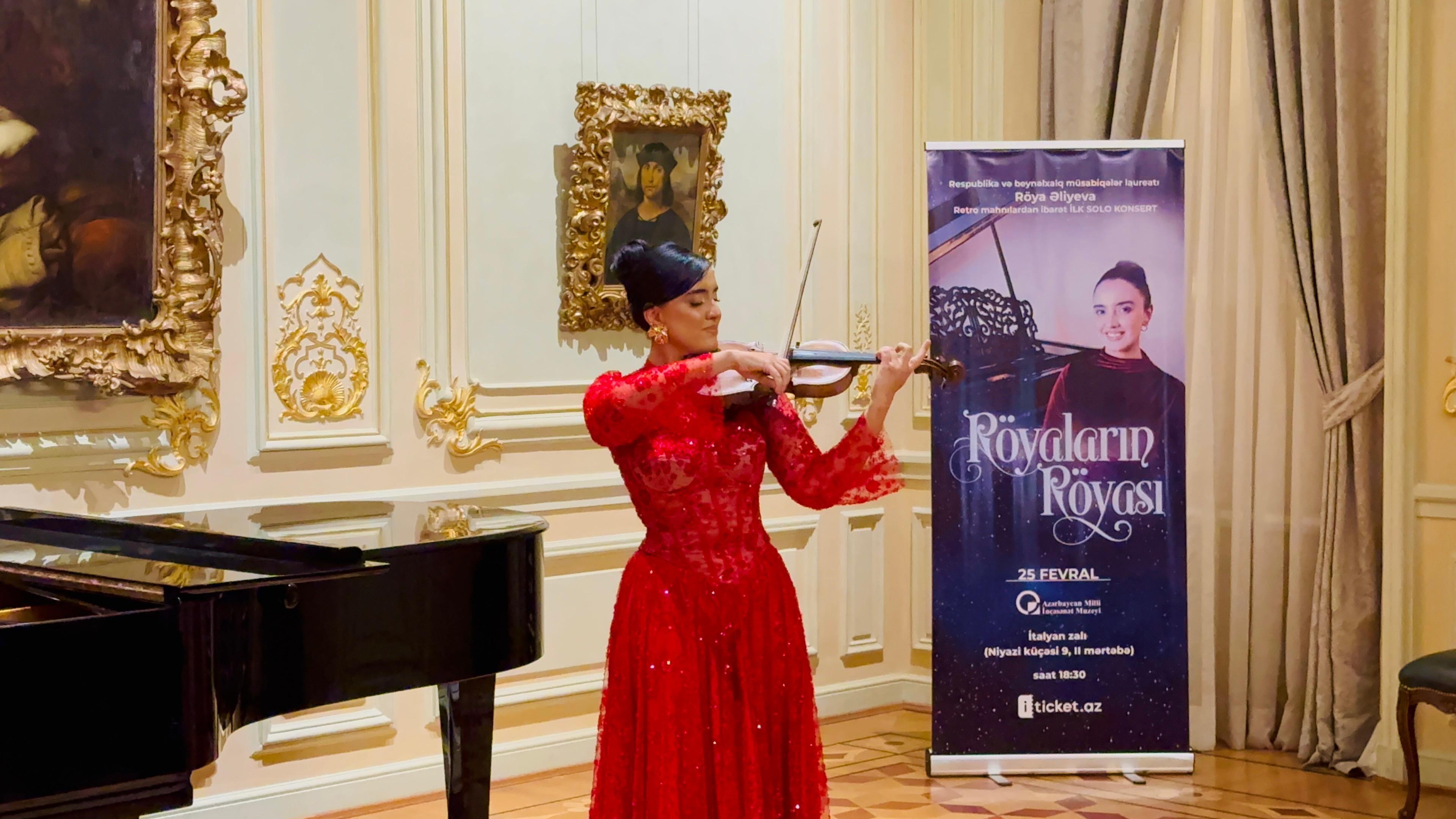 Gənc ifaçı Röya Əliyeva Azərbaycan Milli İncəsənət Muzeyində ilk solo konsert proqramı ilə çıxış edib