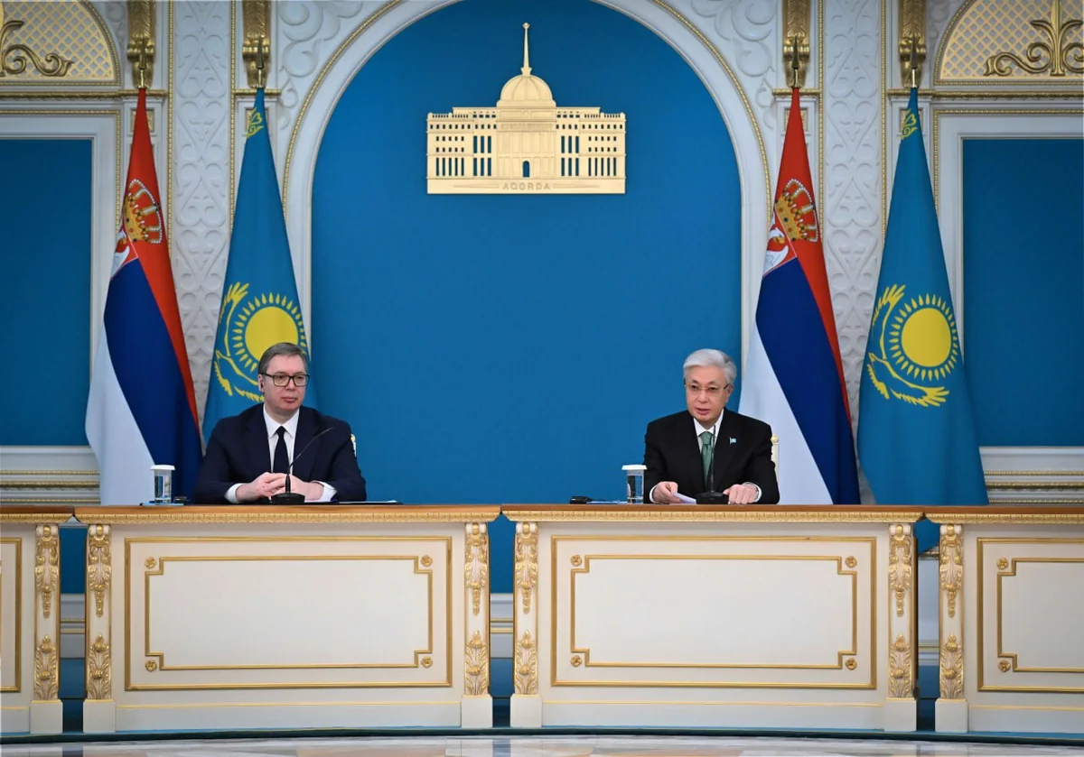 Tokayev və Vuçiç ikitərəfli iqtisadi münasibətlərin genişləndirilməsi barədə razılaşmalar əldə ediblər